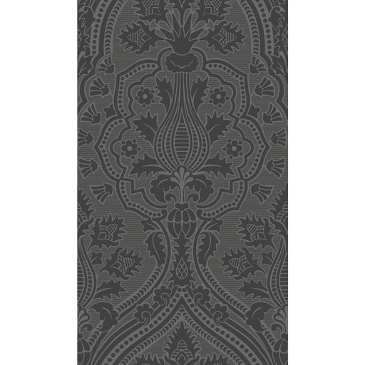COLE & SON - PUGIN PALACE FLOCK- CHARC - Wallcovering by the Roll CHARC