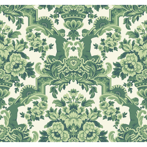 COLE & SON - LOLA- FOREST GREENS ON WHITE - Wallcovering by the Roll FOREST GREENS ON WHITE