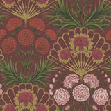 COLE & SON - FLAMENCO FAN- ROSE/BRT ROUGE/M GOLD/CRIMSON - Wallcovering by the Roll