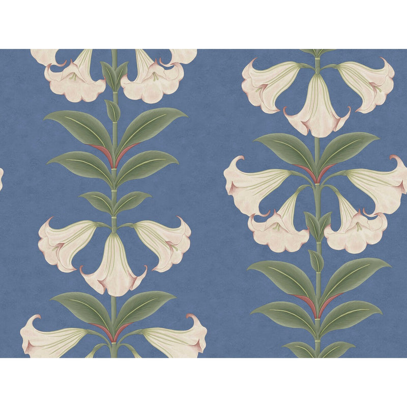 COLE & SON - ANGELS TRUMPET- BALLET SLIPPER/SAGE/C SKY - Wallcovering by the Roll BALLET SLIPPER/SAGE/C SKY