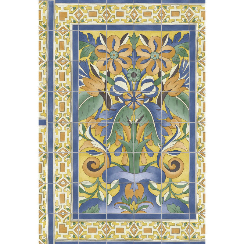 COLE & SON - TRIANA- MARIGOLD & HYACINTH/CANARY YELLOW - Wallcovering by the Roll MARIGOLD & HYACINTH/CANARY YELLOW