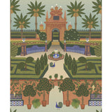 COLE & SON - ALCAZAR GARDENS- TERRACOTTA/SPRING GR/MULTI - Wallcovering by the Roll