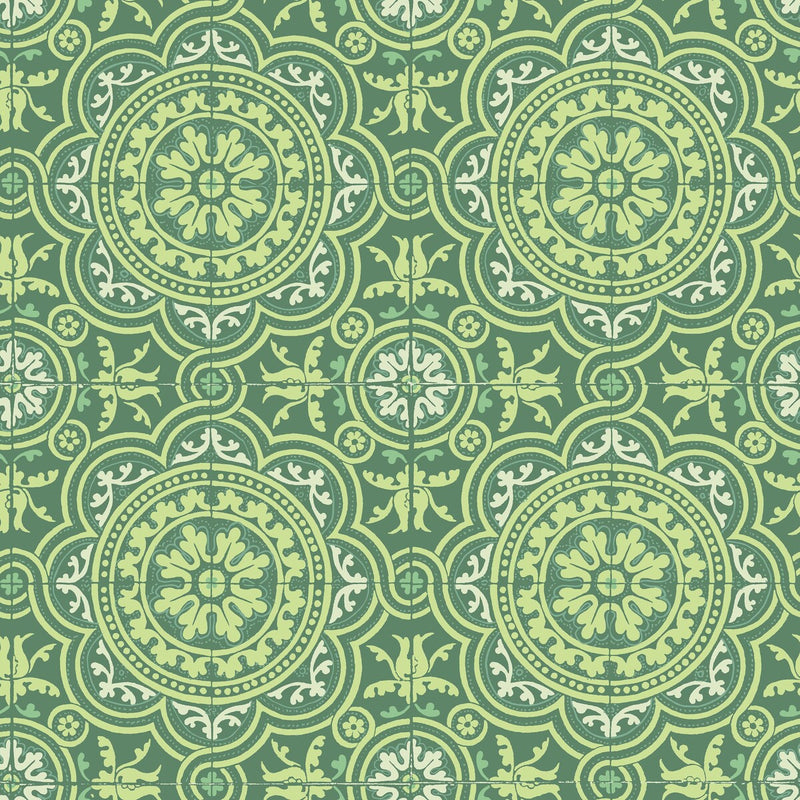 COLE & SON - PICCADILLY- LEAF GREEN & MINT ON FOREST - Wallcovering by the Roll LEAF GREEN & MINT ON FOREST