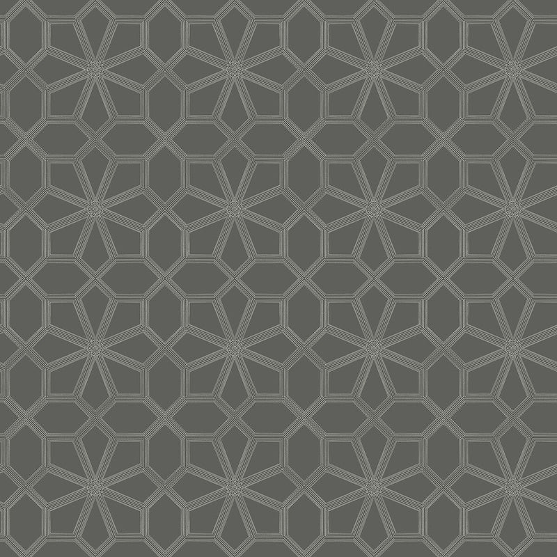 COLE & SON - WOLSEY STARS- CHALK/CHARCL - Wallcovering by the Roll CHALK/CHARCL