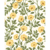 COLE & SON - HAMPTON ROSES- MRG&OGRN/WH - Wallcovering by the Roll