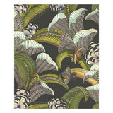 COLE & SON - HOOPOE LEAVES- OLIVE BLACK - Wallcovering by the Roll