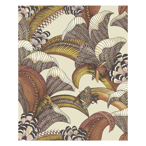 COLE & SON - HOOPOE LEAVES- CRIMSON - Wallcovering by the Roll CRIMSON