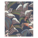 COLE & SON - HOOPOE LEAVES- MIDNIGHT - Wallcovering by the Roll