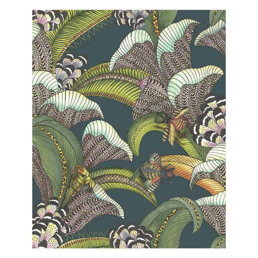 COLE & SON - HOOPOE LEAVES- VIRIDIAN - Wallcovering by the Roll VIRIDIAN