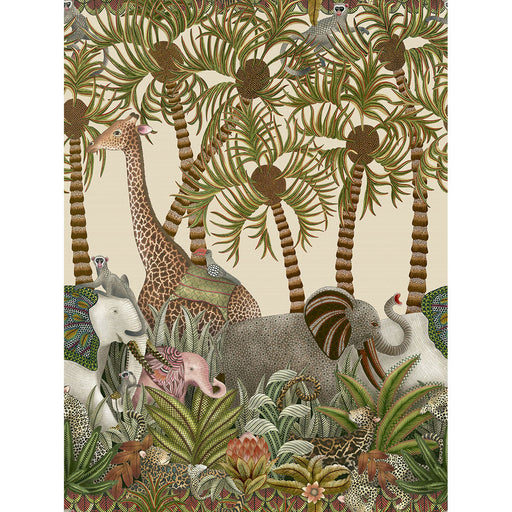 COLE & SON - LETABA MARCH GRASSCLOTH- SPGRN&GNGR/CRM - Wallcovering by the Roll SPGRN&GNGR/CRM