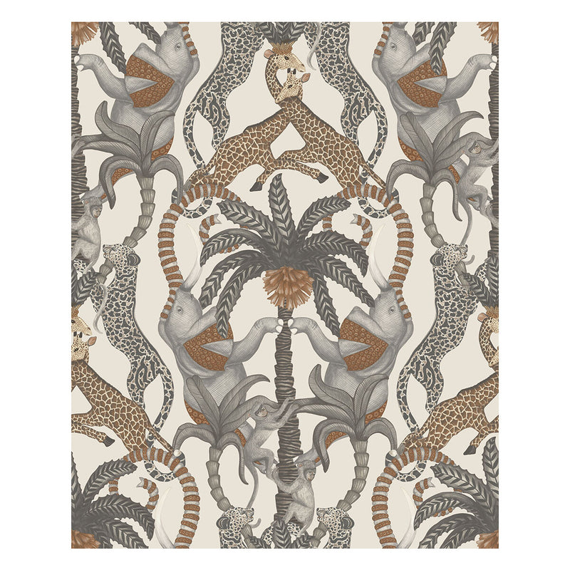 COLE & SON - SAFARI TOTEM- GNGR&TP/PRCHMNT - Wallcovering by the Roll GNGR&TP/PRCHMNT