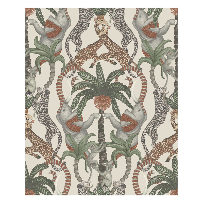 COLE & SON - SAFARI TOTEM- TRCT&FRSTGRN/STN - Wallcovering by the Roll TRCT&FRSTGRN/STN