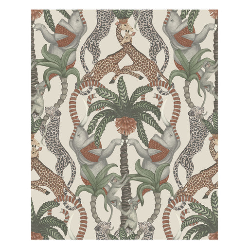 COLE & SON - SAFARI TOTEM- TRCT&FRSTGRN/STN - Wallcovering by the Roll TRCT&FRSTGRN/STN