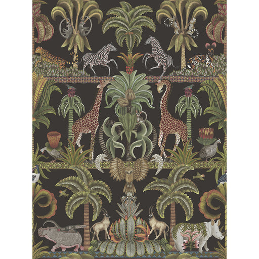 COLE & SON - AFRIKA KINGDOM- OLVGRN&SPGRN/BCK - Wallcovering by the Roll OLVGRN&SPGRN/BCK