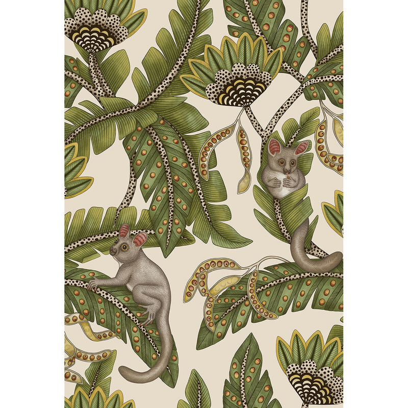 COLE & SON - BUSH BABY- SPRGRN&MRGLD/STN - Wallcovering by the Roll SPRGRN&MRGLD/STN