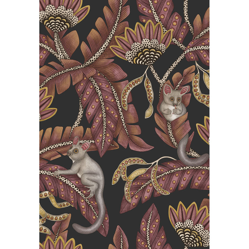 COLE & SON - BUSH BABY- CRMSN&MRGLD/CHRCL - Wallcovering by the Roll CRMSN&MRGLD/CHRCL