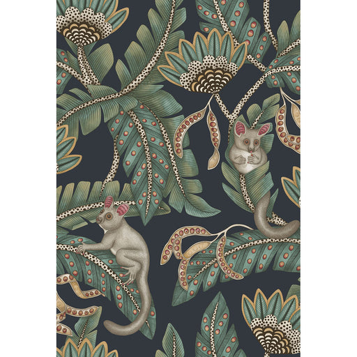 COLE & SON - BUSH BABY- TEAL&OCHRE/INK - Wallcovering by the Roll TEAL&OCHRE/INK