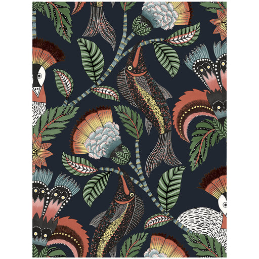 COLE & SON - NENE- TANGERINE INK - Wallcovering by the Roll TANGERINE INK