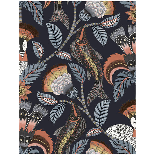 COLE & SON - NENE- TERRACOTTA MIDNIGHT - Wallcovering by the Roll TERRACOTTA MIDNIGHT