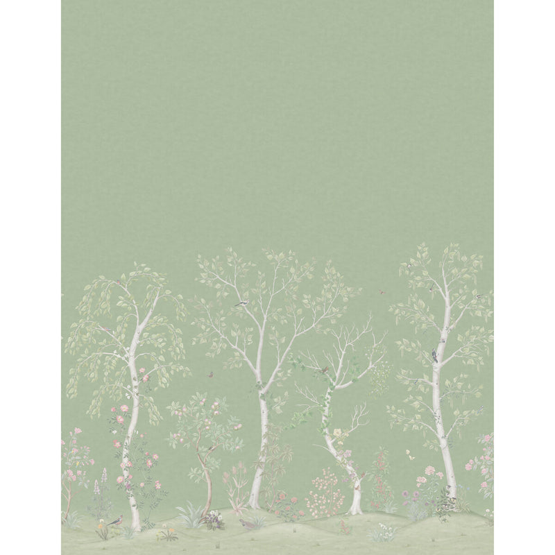 COLE & SON - SEASONAL WOODS- OLIVE - Wallcovering by the EACH OLIVE