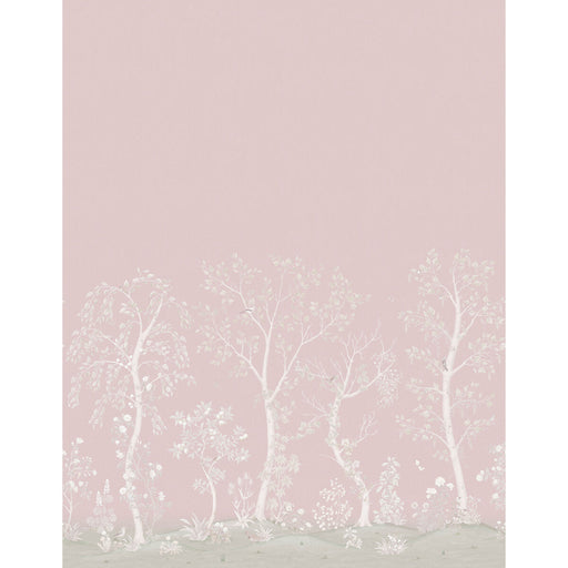 COLE & SON - SEASONAL WOODS METALLIC- ROSE - Wallcovering by the EACH ROSE