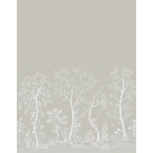 COLE & SON - SEASONAL WOODS SILK- PLATINUM - Wallcovering by the EACH PLATINUM