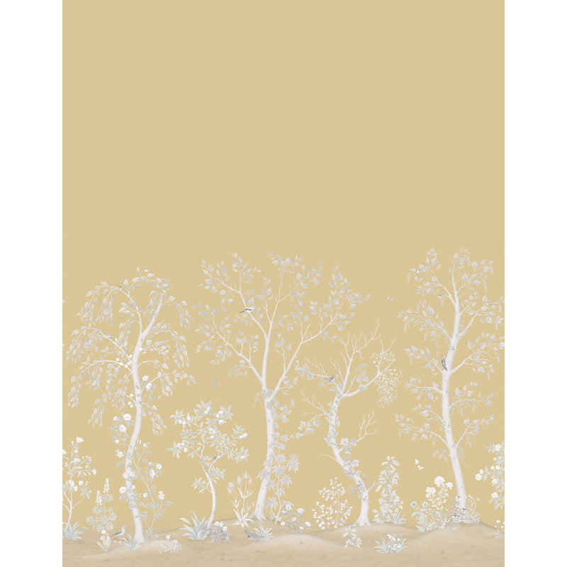 COLE & SON - SEASONAL WOODS METALLIC- GOLD PEARL - Wallcovering by the EACH GOLD PEARL