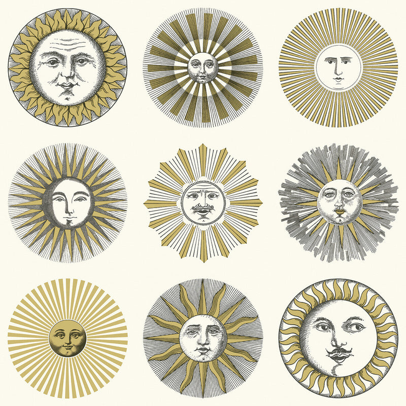 COLE & SON - SOLI- CREAM & GOLD - Wallcovering by the Roll CREAM & GOLD