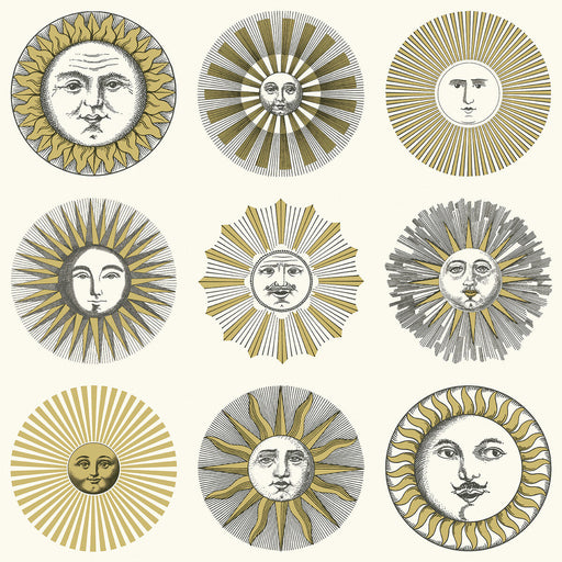 COLE & SON - SOLI- CREAM & GOLD - Wallcovering by the Roll CREAM & GOLD