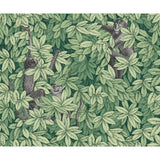 COLE & SON - FOGLIE E SCIMMIE- GREEN - Wallcovering by the Roll
