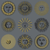 COLE & SON - SOLI- MIDNIGHT & SOFT GOLD - Wallcovering by the Roll