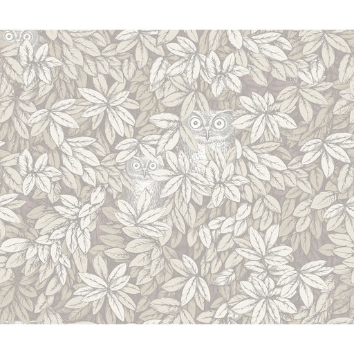 COLE & SON - FOGLIE E CIVETTE- WHITE - Wallcovering by the Roll WHITE