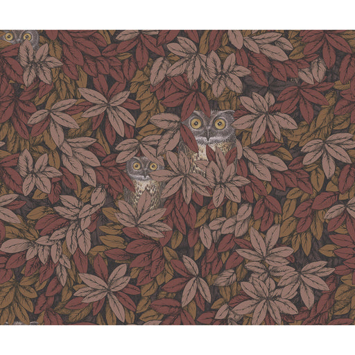 COLE & SON - FOGLIE E CIVETTE- AUTUMNAL - Wallcovering by the Roll AUTUMNAL