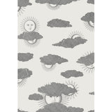 COLE & SON - SOLI E NUVOLE- BLACK WHITE - Wallcovering by the Roll