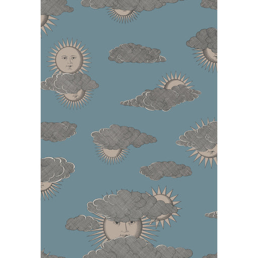 COLE & SON - SOLI E NUVOLE- TEAL - Wallcovering by the Roll TEAL