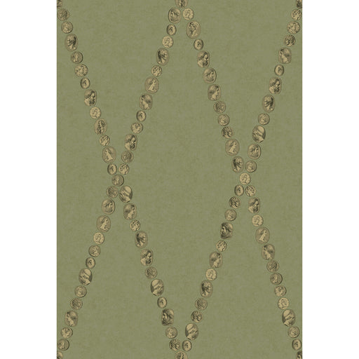 COLE & SON - CAMMEI- OLIVE - Wallcovering by the Roll OLIVE
