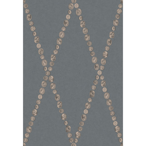 COLE & SON - CAMMEI- SLATE & ROSE GOLD - Wallcovering by the Roll SLATE & ROSE GOLD