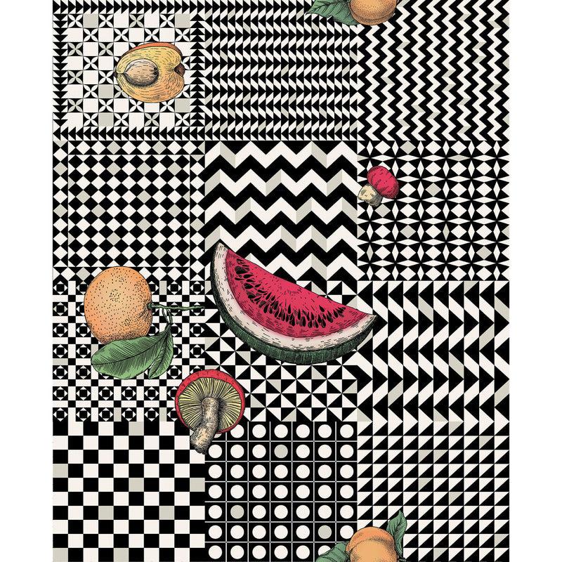 COLE & SON - FRUTTA E GEOMETRICO- MULTI - Wallcovering by the Roll MULTI