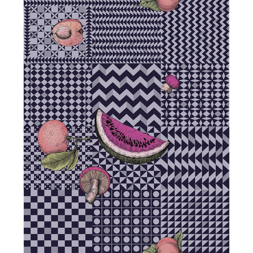 COLE & SON - FRUTTA E GEOMETRICO- INK - Wallcovering by the Roll INK