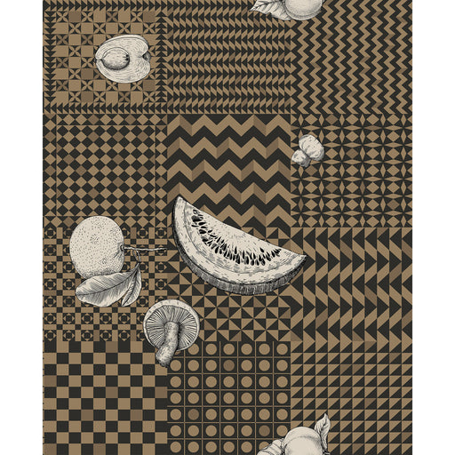 COLE & SON - FRUTTA E GEOMETRICO- GOLD - Wallcovering by the Roll GOLD