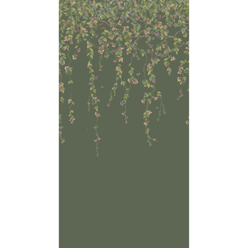 COLE & SON - HUMMINGBIRDS FLORA- SAGE - Wallcovering by the EACH SAGE