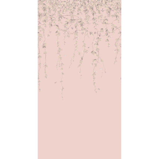 COLE & SON - HUMMINGBIRDS FLORA- PINK/GREY - Wallcovering by the EACH PINK/GREY