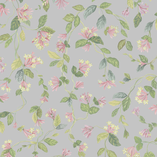 COLE & SON - FLORA- GREY/PINK - Wallcovering by the Roll GREY/PINK