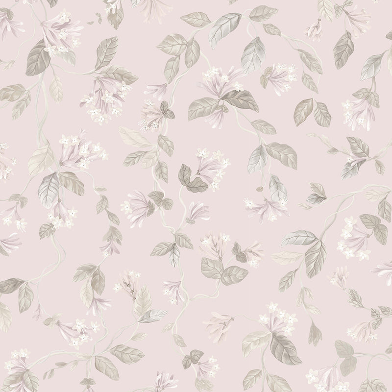 COLE & SON - FLORA- PINK/GREY - Wallcovering by the Roll PINK/GREY