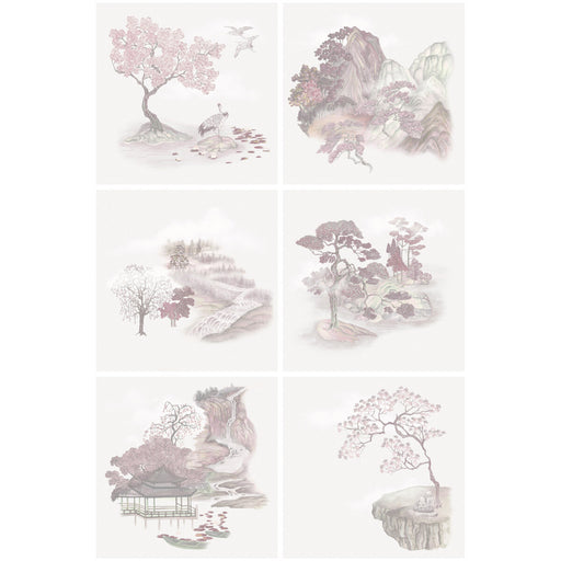 COLE & SON - TILE TOILE- PINK - Wallcovering by the Roll PINK