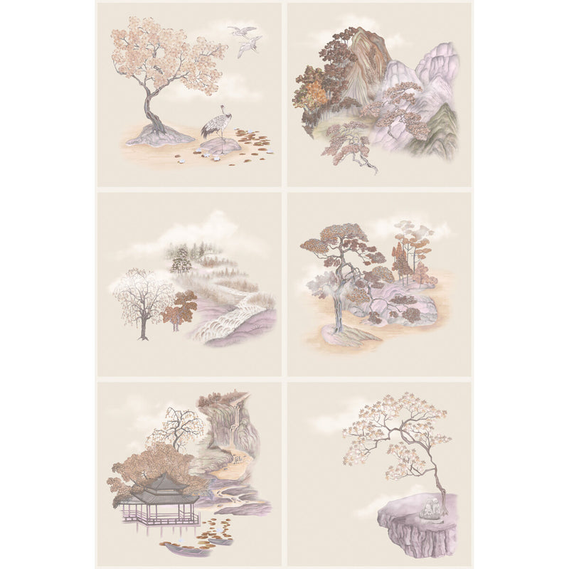 COLE & SON - TILE TOILE- AUTUMNAL - Wallcovering by the Roll AUTUMNAL