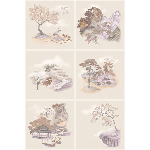 COLE & SON - TILE TOILE- AUTUMNAL - Wallcovering by the Roll AUTUMNAL