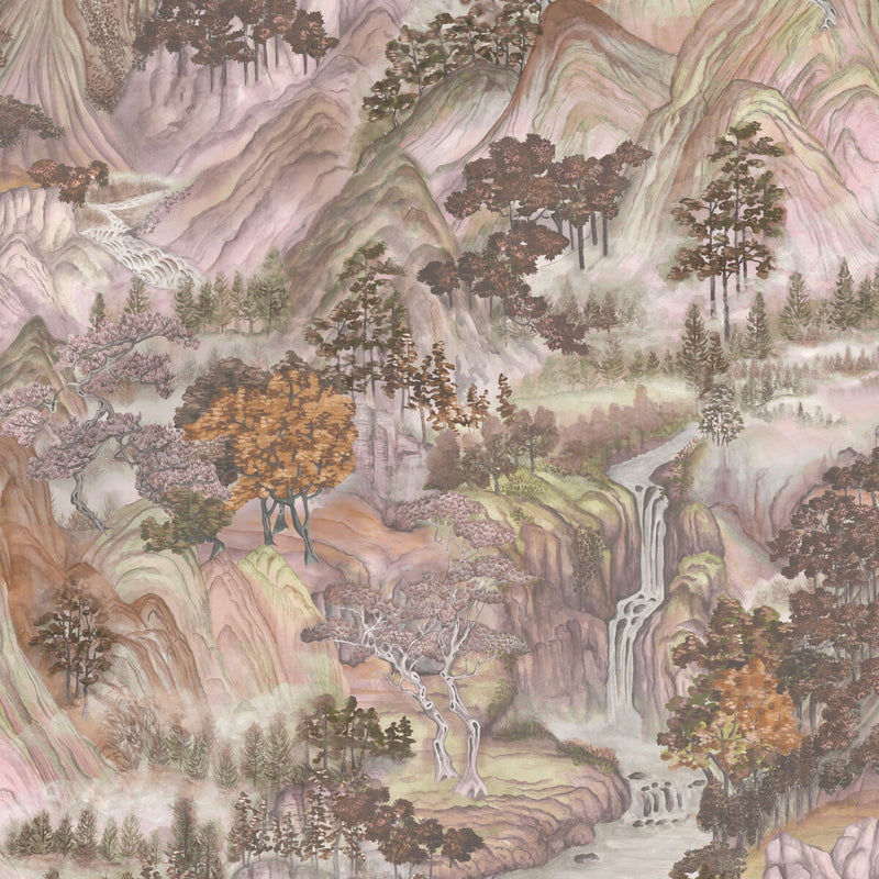 COLE & SON - MOUNTAINSCAPE- AUTUMNAL - Wallcovering by the Roll AUTUMNAL
