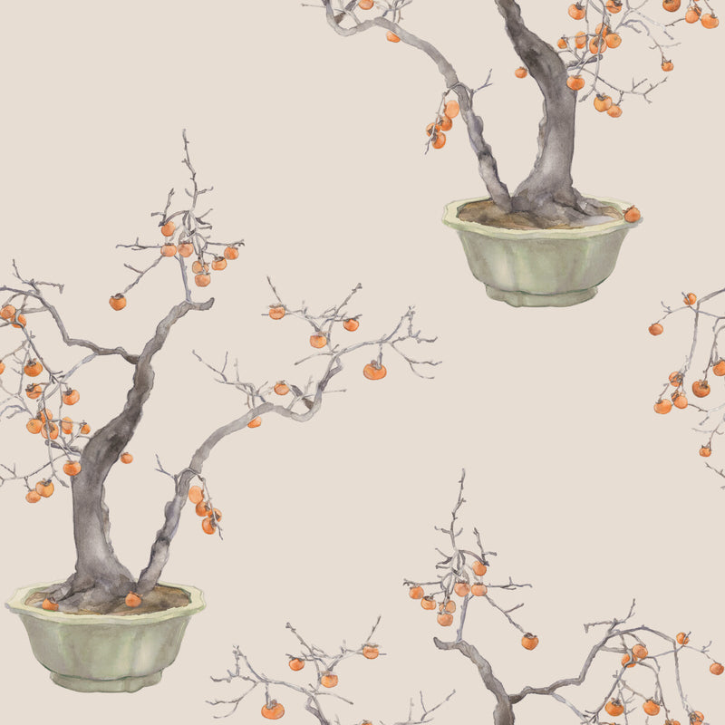 COLE & SON - KAKI PERSIMMON- VIOLET - Wallcovering by the Roll VIOLET