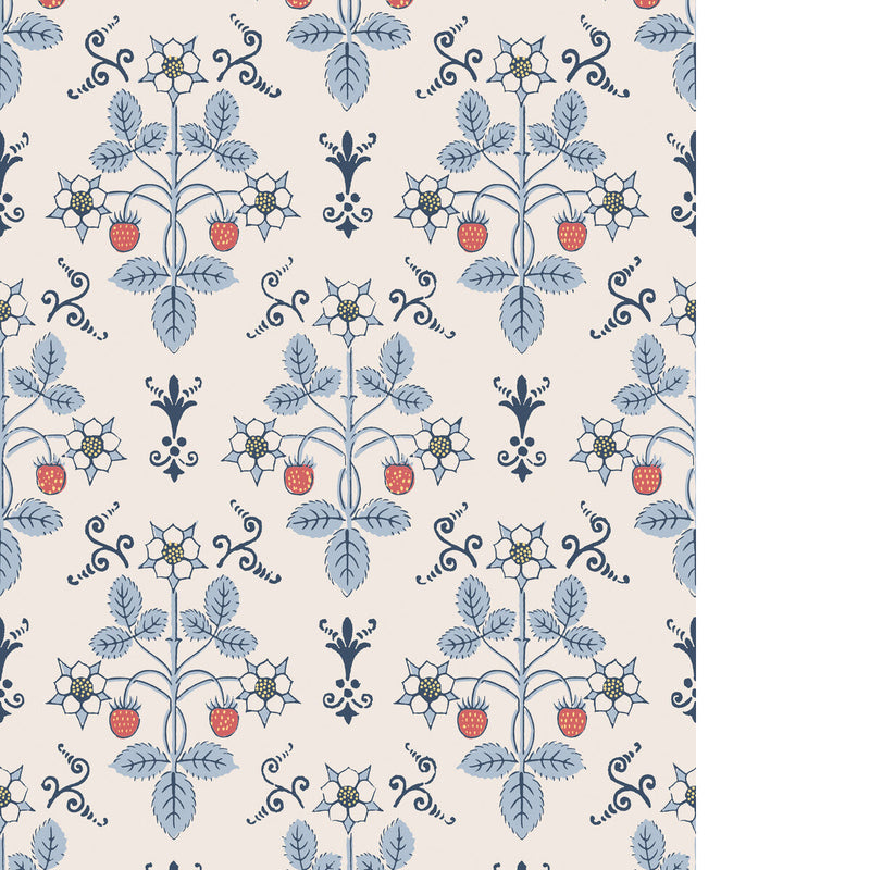 STRAWBERRY - BLUE/CREAM